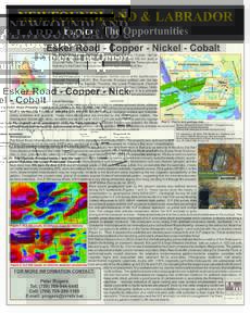 NEWFOUNDLAND & LABRADOR Explore The Opportunities Esker Road - Copper - Nickel - Cobalt LABRADOR  19474M