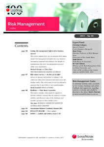 Ethics / Project management / Security / Liquidity risk / Value at risk / Enterprise risk management / IT risk management / Actuarial science / Risk / Management