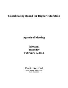Coordinating Board for Higher Education