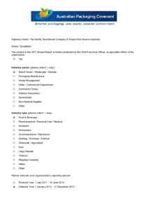 Signatory Name: The Smiths Snackfoods Company & Sakata Rice Snacks Australia Status: Completed The content in this APC Annual Report is hereby endorsed by the Chief Executive Officer, or equivalent officer of the organis