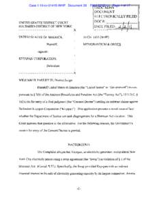 Memorandum and Order : U.S. v. Keyspan Corporation