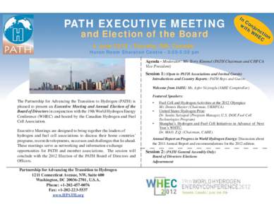 PATH EXECUTIVE MEETING and Election of the Board In  C