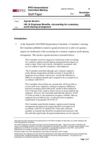 Finance / Financial regulation / Taxation / International Financial Reporting Standards / Employment compensation / IAS 19 / Deferred tax / International Accounting Standards Board / Liability / Accountancy / Business / Generally Accepted Accounting Principles