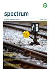 spectrum nachrichten. hintergründe. impulse. Seite 3 | Titelthema:  Öffentlicher Nahverkehr im VRR: