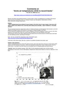 Arctic Ocean / Sea ice / Climate history / Effects of global warming / Arctic / Poles / Global warming / Climate / Arctic Report Card / Physical geography / Atmospheric sciences / Earth