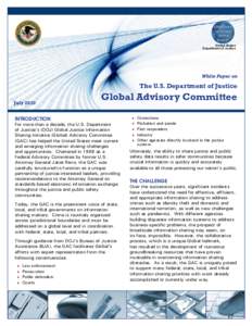 United States Department of Justice / ISO/IEC 11179 / Computing / Data / United States Department of Homeland Security / Government / GJXDM / National Information Exchange Model / IJIS Institute / Bureau of Justice Assistance / Fusion center / Privacy