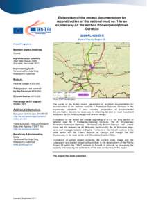 Elaboration of the project documentation for reconstruction of the national road no. 1 to an expressway on the section Podwarpie-Dąbrowa Górnicza 2009-PL[removed]S Part of Priority Project 25