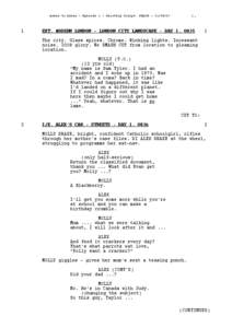 1.  Ashes to Ashes - Episode 1 - Shooting Script: PEACH[removed]