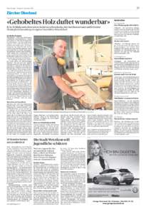 23  Tages-Anzeiger – Freitag, 10. September 2010 Zürcher Oberland