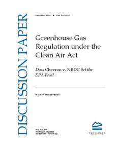 Pollution / Emission standards / Air dispersion modeling / Pollution in the United States / Clean Air Act / Massachusetts v. Environmental Protection Agency / Regulation of greenhouse gases under the Clean Air Act / New Source Performance Standard / Chevron U.S.A. /  Inc. v. Natural Resources Defense Council /  Inc. / United States Environmental Protection Agency / Environment / Air pollution in the United States