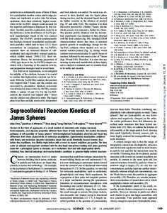 REPORTS and fresh toluene was added. No metal was observed to have leached into the liquid phase during reaction, and the decanted liquid showed no further reaction in the absence of catalyst (fig. S7 and table S16). The