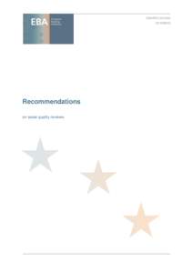 EBA/REC[removed]2013 Recommendations on asset quality reviews