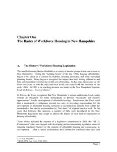 Municipal Guidance Document of Workforce Housing