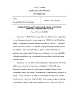 NRG Energy / West Windsor Township /  New Jersey / Public key certificate