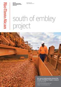 Issue 07 Rio Tinto Alcan Weipa South of Embley Project Newsletter  November 2012