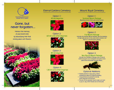 Eternal Gardens Cemetery  Mount Royal Cemetery Option 1: