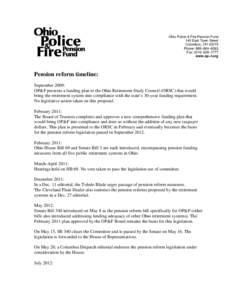 Ohio Police & Fire Pension Fund 140 East Town Street Columbus, OH[removed]Phone: 888–864–8363 Fax: ([removed]–1777 www.op–f.org