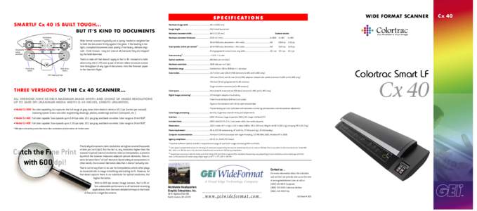 GEI Cx40 Gatefold Brochure