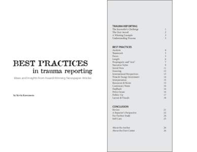 Abuse / Stress / Frank Ochberg / Mark Brayne / Psychological trauma / Barbara Walsh / The World / Trauma / Domestic violence / Medicine / Traumatology / Health