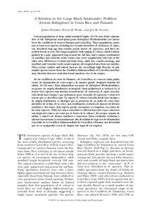 Copeia, 2005(2), pp. 227–245  A Solution to the Large Black Salamander Problem