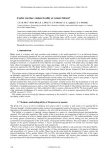 Microbial pathogens and strategies for combating them: science, technology and education (A. Méndez-Vilas, Ed.) ____________________________________________________________________________________________ Caries vaccine