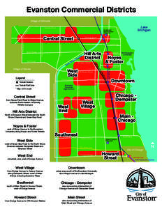 Illinois / Yellow Line / Purple Line / Red Line / Howard Street / Central / Ridge / Noyes / Asbury / Evanston /  Illinois / Chicago metropolitan area / Cook County /  Illinois