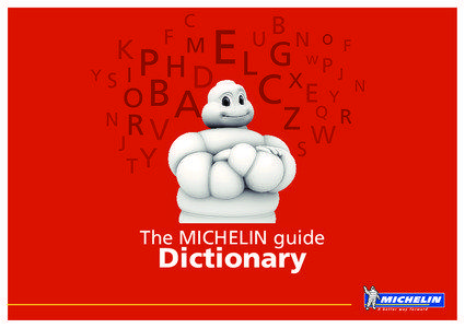 The MICHELIN guide  Dictionary