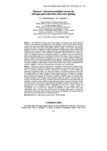 Revue des Energies Renouvelables Vol. 9, N°[removed] – 126  Hydrosol : Advanced monolithic reactors for