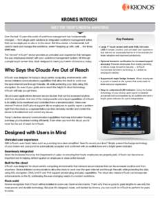 Time clock / Business / Cloud computing / Card reader / Mpro / IPv6 / Workforce management / Computing / Kronos Incorporated / Network architecture