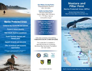 San Mateo County Parks Fitzgerald Marine ReserveCalifornia State Parks Montara State Beach Sector Office: 