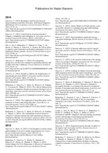 Publications for Vladan Starcevic[removed]Starcevic, V[removed]Boundaries and Overlap between Hypochondriasis and Other Disorders: Differential Diagnosis and Patterns of Co-occurrence. Current Psychiatry Reviews,