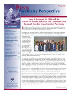 Penn Psychiatry Spring 2008_050508 Final:PPP.qxd