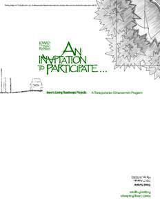 Planting design for Monticello entryway. Al Bohling and Julie Mittelstadt, Shive-Hattery, Inc., and Adam Pfister and Carrie Mardorf, ISU student interns[removed]A Transportation Enhancement Program 770 7th Avenue Mari