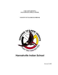NAH TAH WAHSH PSA HANNAHVILLE INDIAN SCHOOL SUBSTITUTE TEACHER HANDBOOK  Hannahville Indian School
