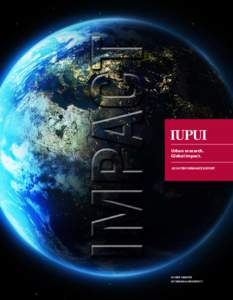 Urban research. Global impact[removed]Performance Report A core campus of Indiana University