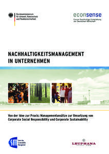 NACHHALTIGKEITSMANAGEMENT IN UNTERNEHMEN