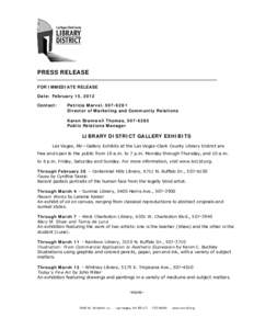 Microsoft Word - Press Release_Exhibits Feb 2012_kb