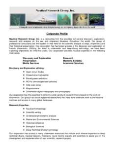 Archaeology / Maritime archaeology / Underwater diving / Underwater sports / Water