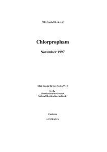 Chlorpropham Chemical Review Report - November 1997