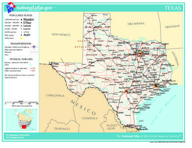 nationalatlas.gov Where We Are TEXAS  TM