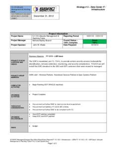 5.1.1D Lifecycle Management & Patching Tools SOUTHWOOD SHARED RESOURCE CENTER (SSRC)