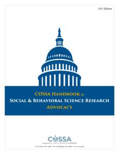 2015 Edition  COSSA Handbook for Social & Behavioral Science Research Advocacy