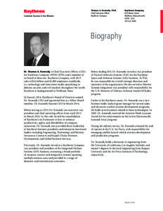 Tom Kennedy bio March 2014