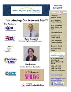 Newsletter Spring 2015 IN THIS ISSUE Executive