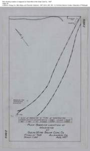 Plan showing location of magazine at Solar Mine of the Solar Coal Co., 1937 Folder 29 CONSOL Energy Inc. Mine Maps and Records Collection, [removed], AIS[removed], Archives Service Center, University of Pittsburgh 