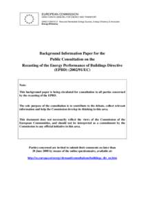 Energy development / Low-energy building / Directive on the energy performance of buildings / European Union / Energy policy of the European Union / Energy conservation / Energy Performance Certificate / Energy industry / Display Campaign / Energy economics / Energy / Energy policy