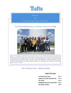 CIS Newsletter Spring 2008 FINAL