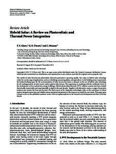 Hindawi Publishing Corporation International Journal of Photoenergy Volume 2012, Article ID[removed], 17 pages doi:[removed][removed]Review Article