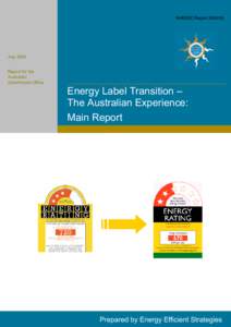 Energy Label Transition - The Australian Experience - Main Report