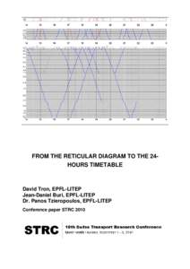 From the reticular diagram to the 24 hours timetable